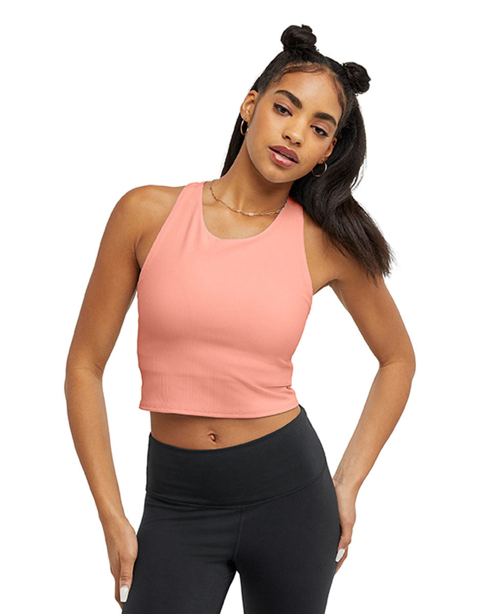 Tank Para Mujer Soft Touch Crop Top - Ribbed Champion