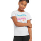 Playera Clásica de Algodón con Rainbow Script para Niña