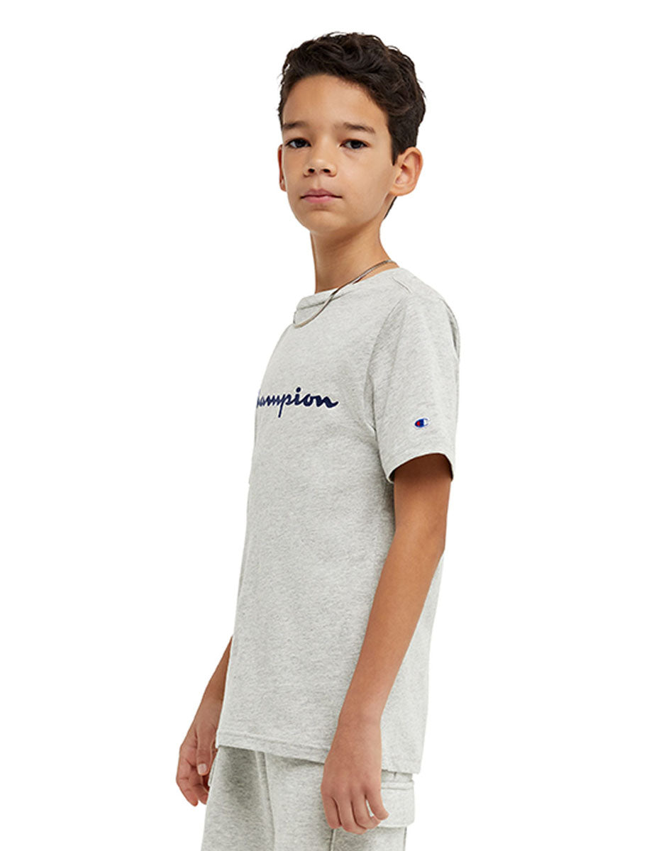 Playera Para Niño Classic Tee Script Champion