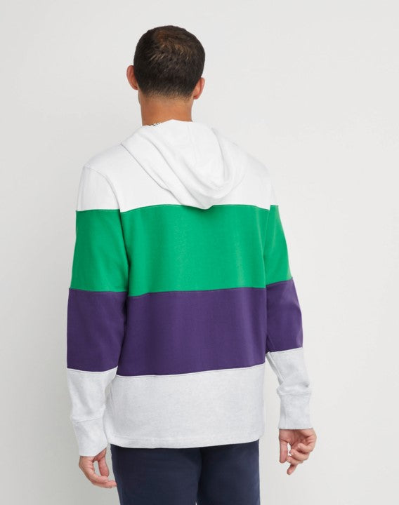 Rugby Striped Sudadera Rugby Sudadera Hoodie Rugby Con Bolsillos