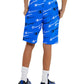 French Terry Short Aop Diagonal Script 8" Kids