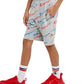Short French Terry con Script Diagonal Aop 8" para Niño