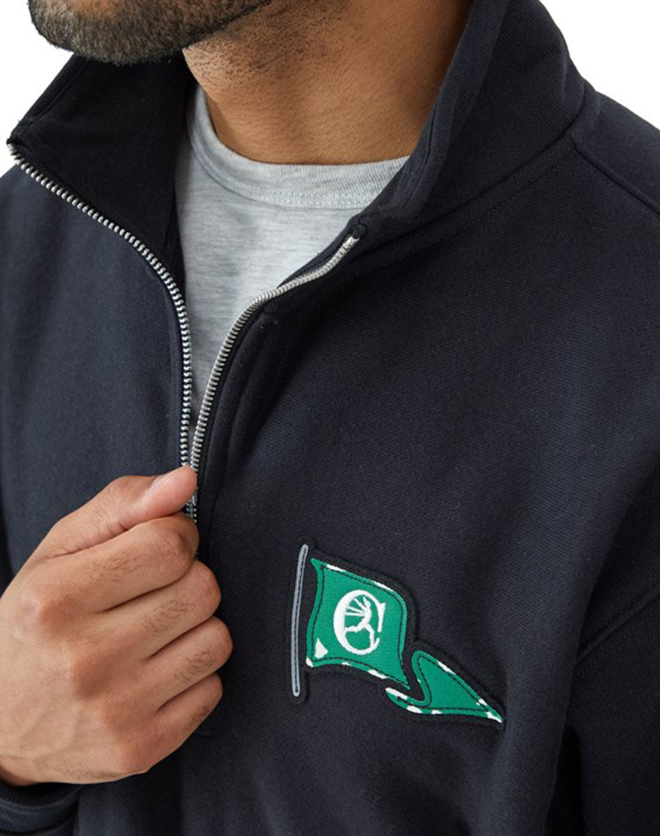 Sudadera Reverse Weave zipper 1/4