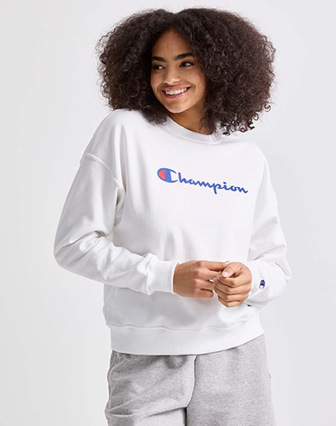 Sudadera Cuello Redondo Para Mujer Powerblend Relaxed Champion