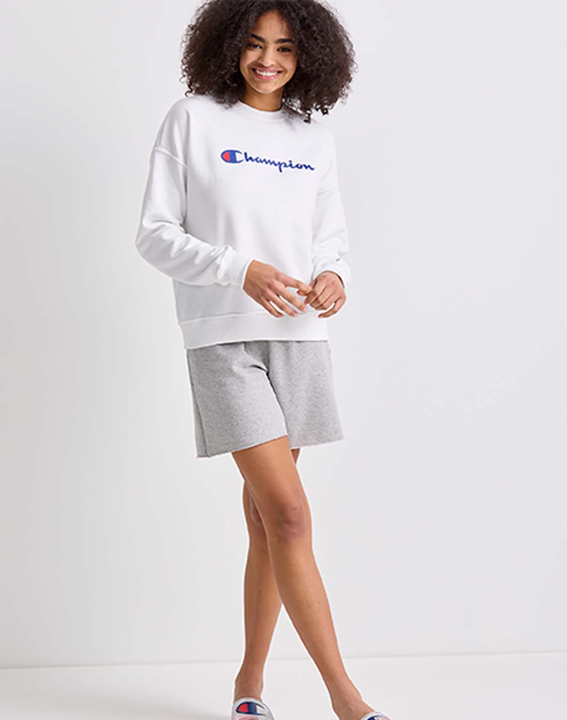 Sudadera Cuello Redondo Para Mujer Powerblend Relaxed Champion