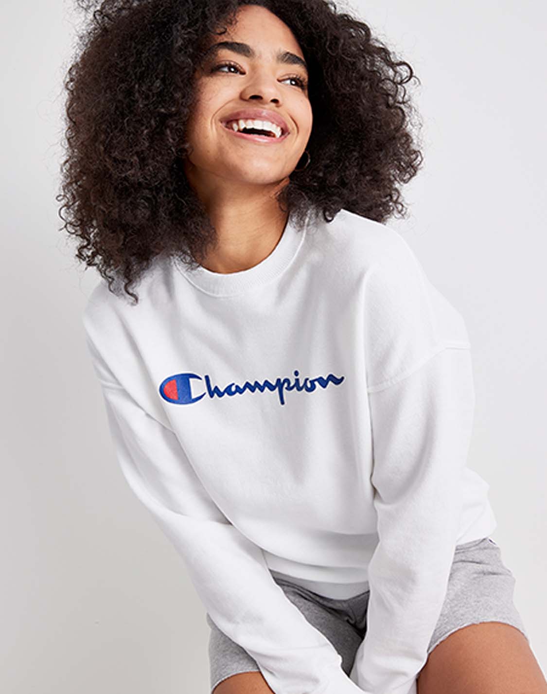 Sudadera Cuello Redondo Para Mujer Powerblend Relaxed Champion
