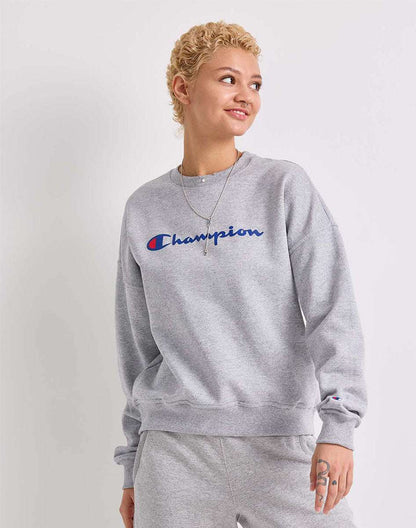 Sudadera Powerblend Relaxed de Cuello Redondo para Mujer