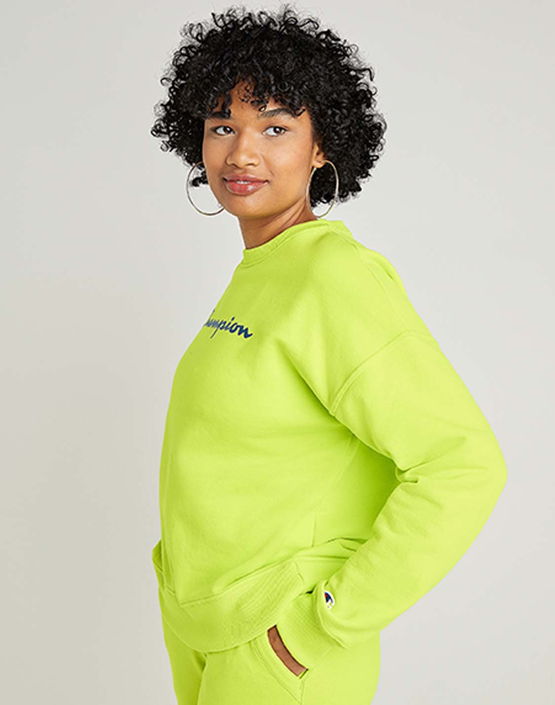 Sudadera Cuello Redondo Para Mujer Powerblend Relaxed Champion