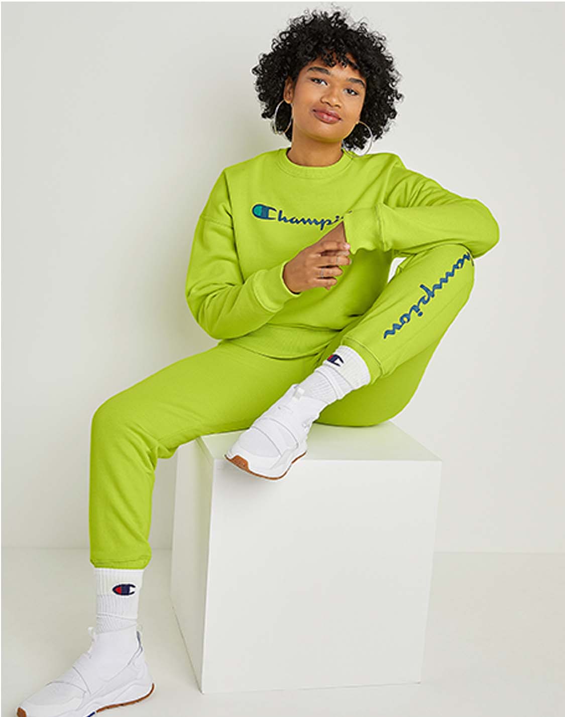Sudadera Cuello Redondo Para Mujer Powerblend Relaxed Champion