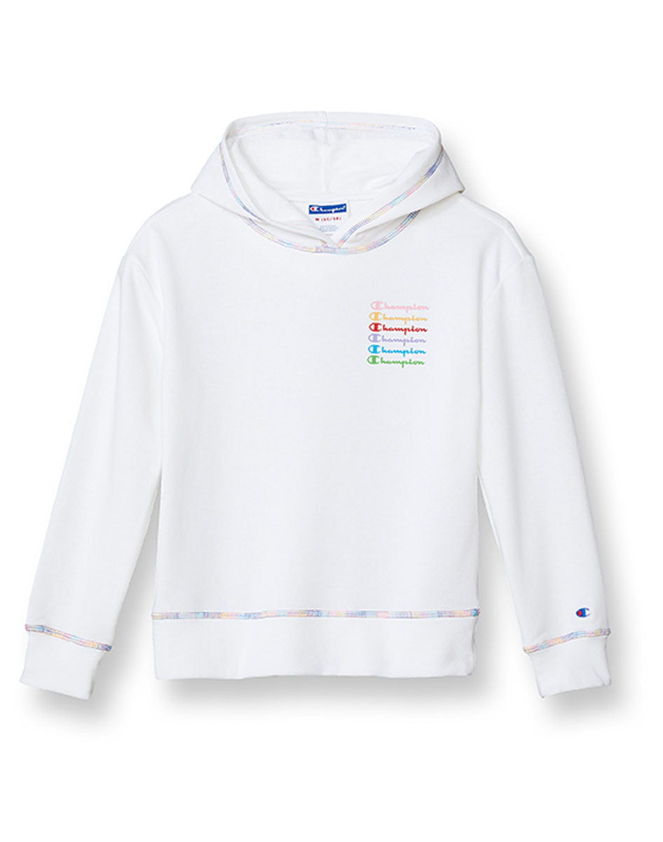 French Terry Hoodie, Classic Script Kids Champion