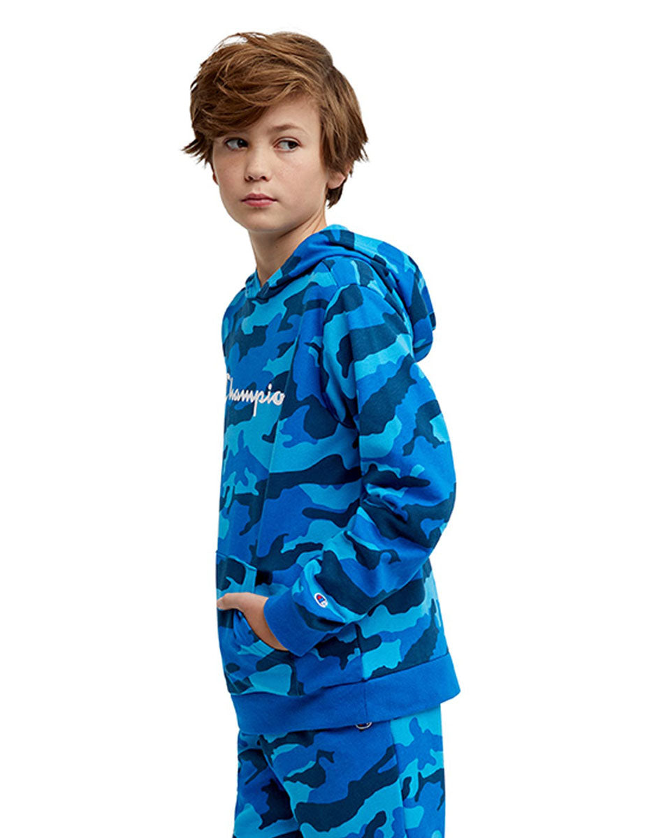 Sudadera Para Niño French Terry Hoodie Camo Champion