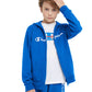 French Terry Full-Zip Boys' Hoodie, Classic Script