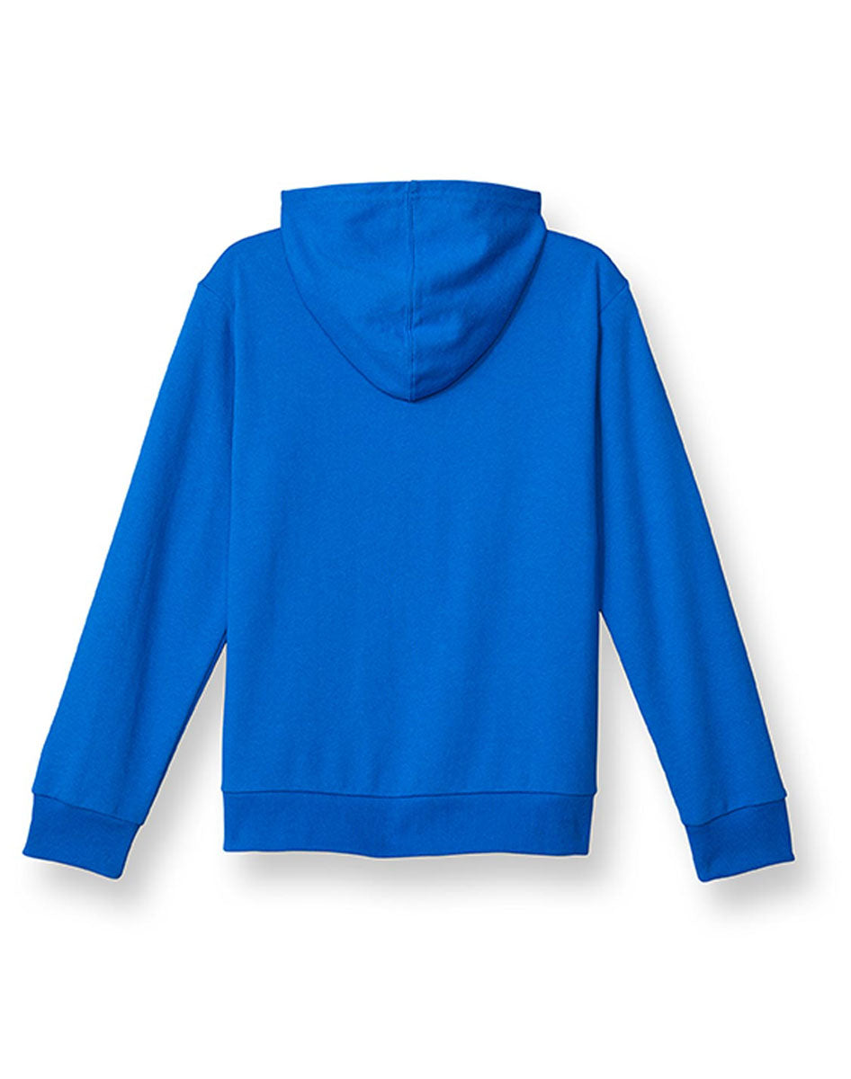French Terry Full-Zip Boys' Hoodie, Classic Script