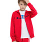 French Terry Full-Zip Boys' Hoodie, Classic Script
