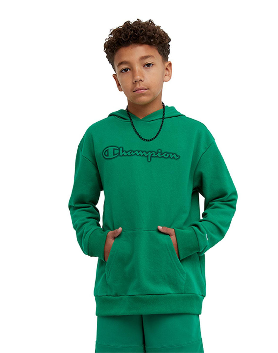 Pullover Hoodie Classic Script Kids Champion