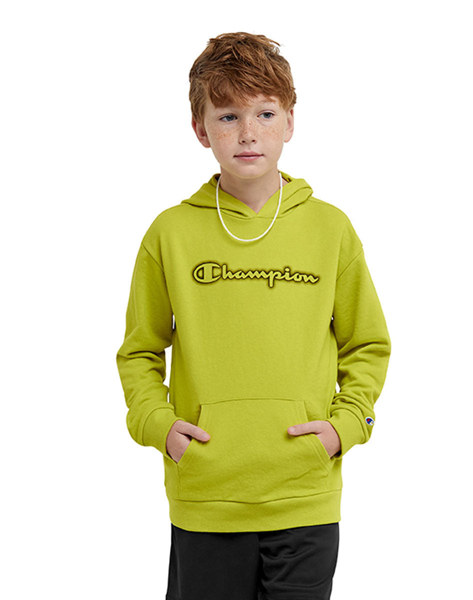 Pullover Hoodie Classic Script Kids Champion