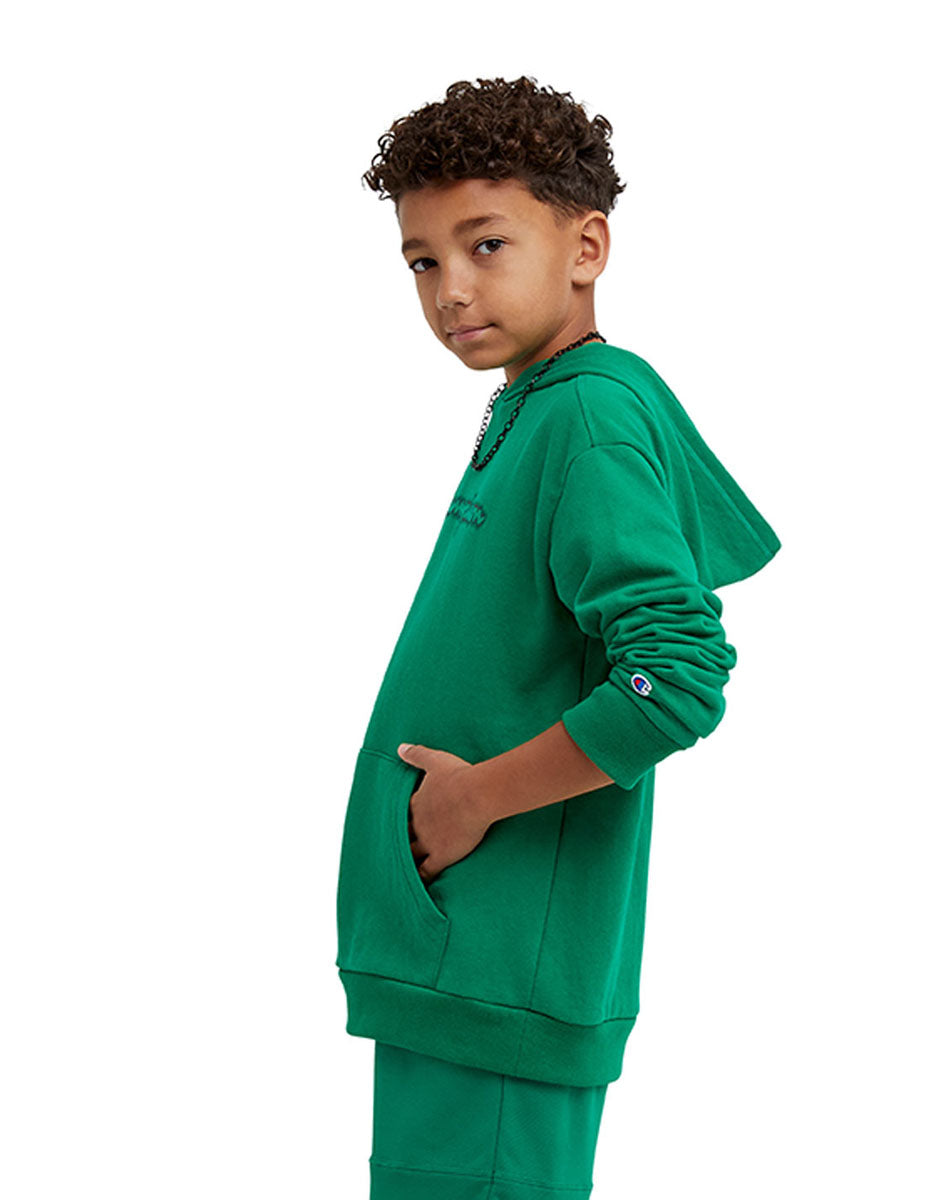 Pullover Hoodie Classic Script Kids Champion