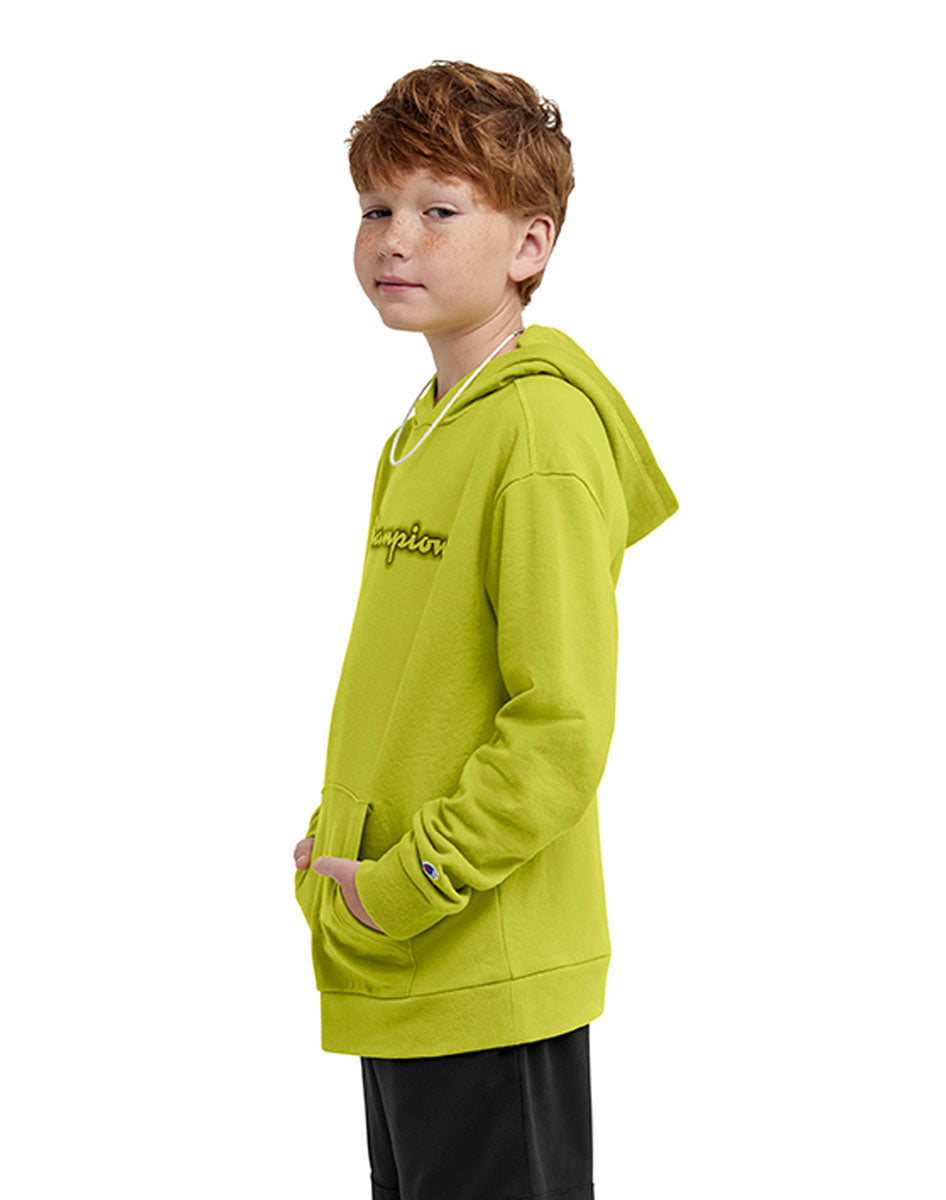 Pullover Hoodie Classic Script Kids Champion