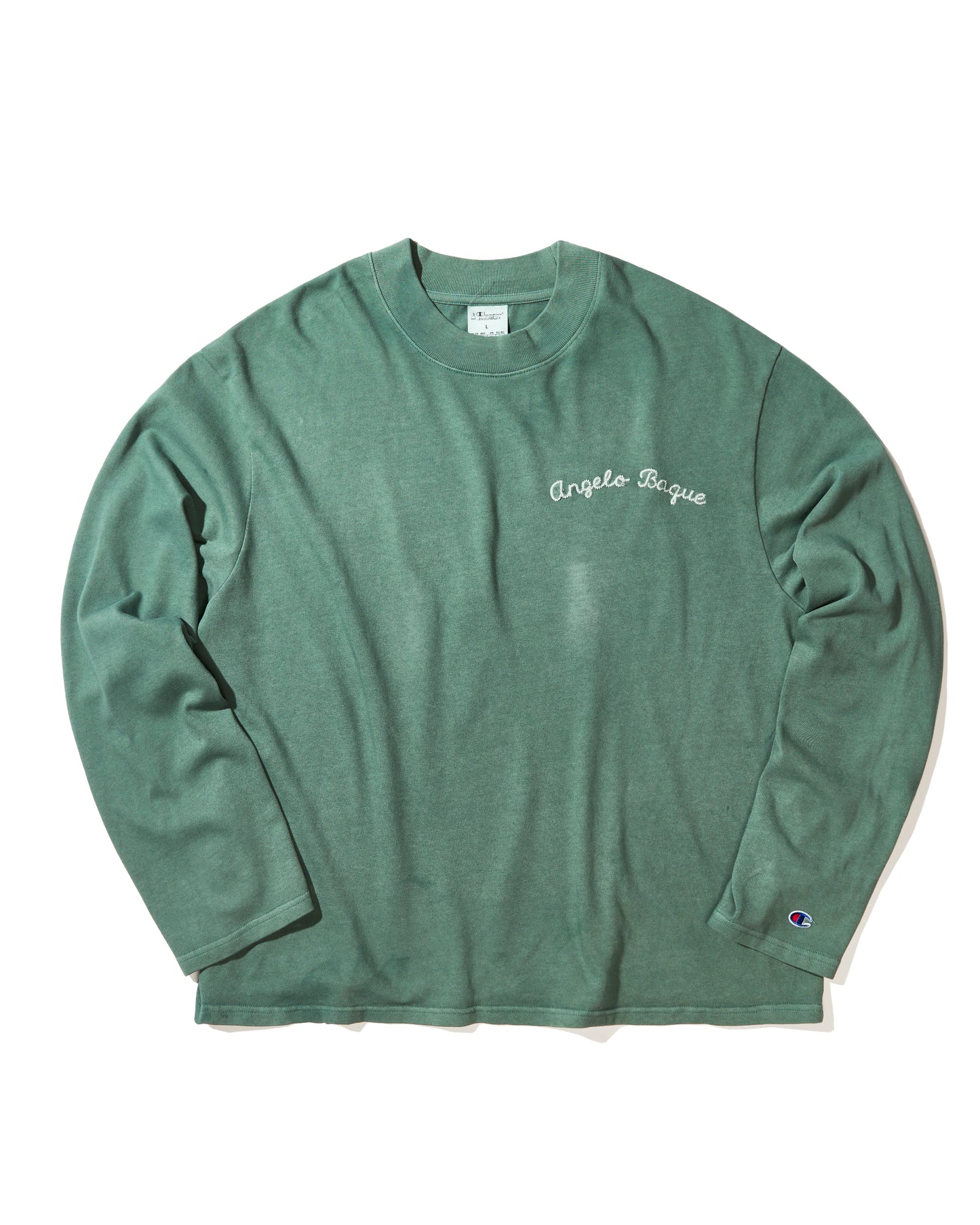 Playera manga larga "Vintage Dye, Mock Neck" X Angelo Baque