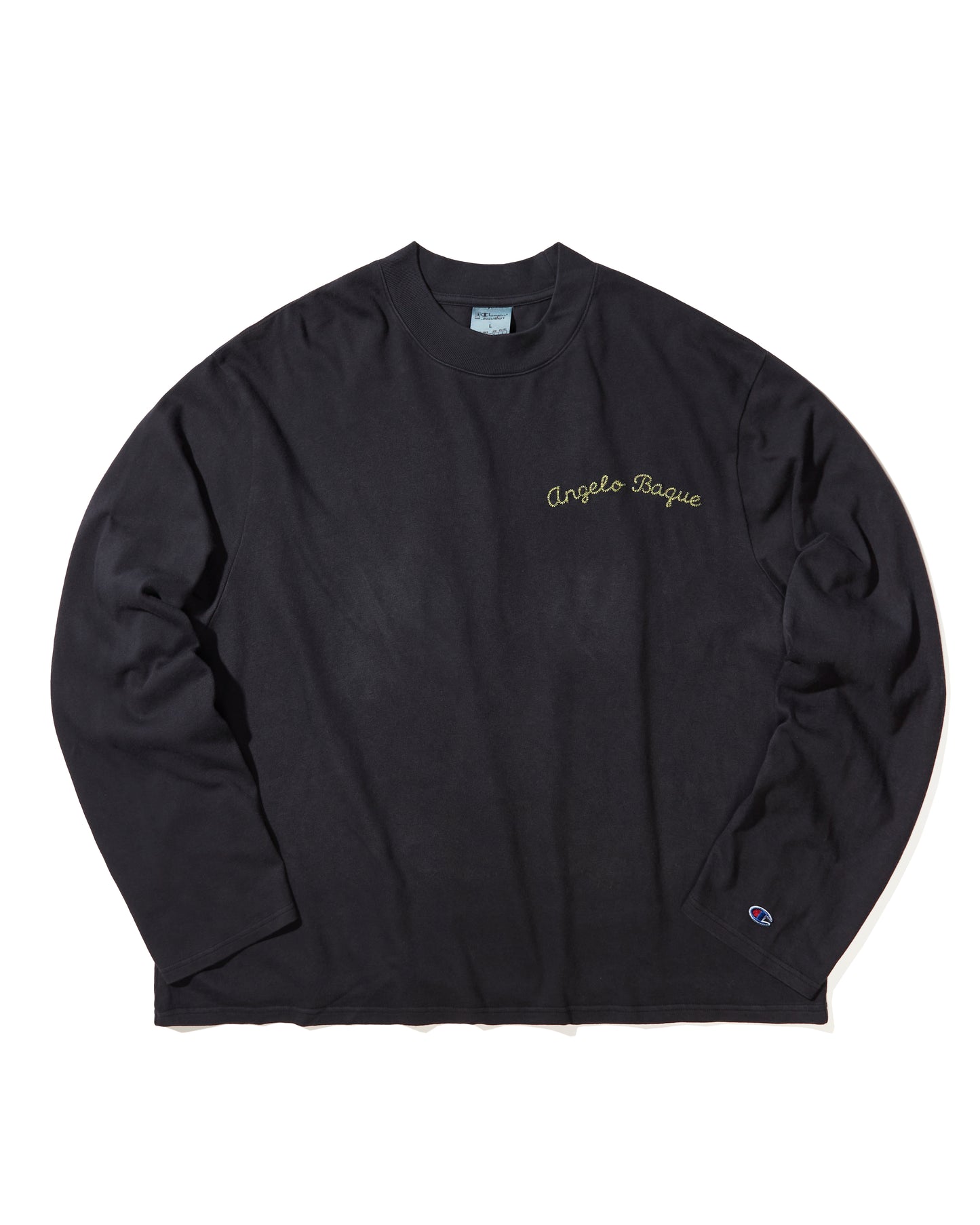 Playera manga larga "Vintage Dye, Mock Neck" X Angelo Baque