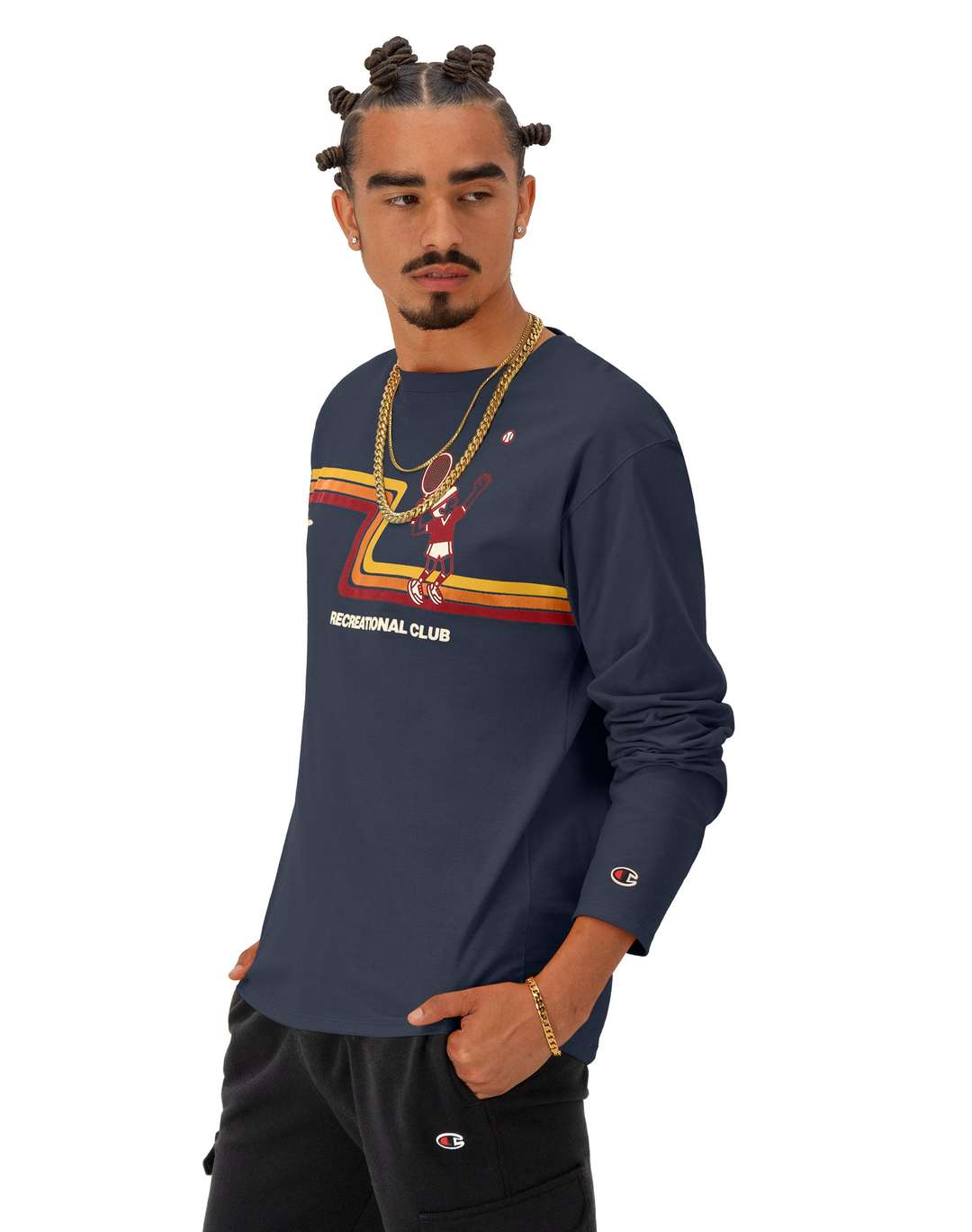 Playera No-Cuff Rec Club de Manga Larga para Hombre