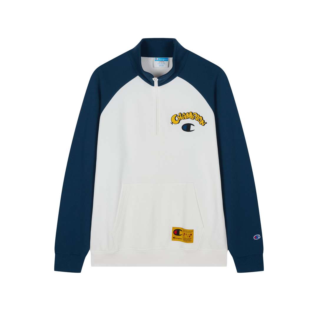 Sudadera de Cuello Redondo (1/2 Zip) para Hombre