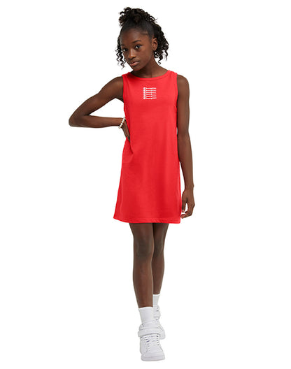 Vestido con Script Champion para Niña