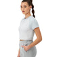 Playera Crop Colorblock Ringer Tee