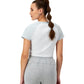 Playera Crop Colorblock Ringer Tee