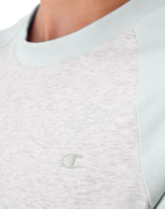 Playera Crop Colorblock Ringer Tee