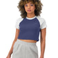 Playera Crop Colorblock Ringer Tee