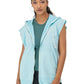 Sudadera Hoodie French Terry de Manga Corta(Full Zip) para Mujer