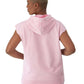 Sudadera Hoodie French Terry de Manga Corta(Full Zip) para Mujer