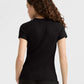Playera Slim Ribbed para Mujer