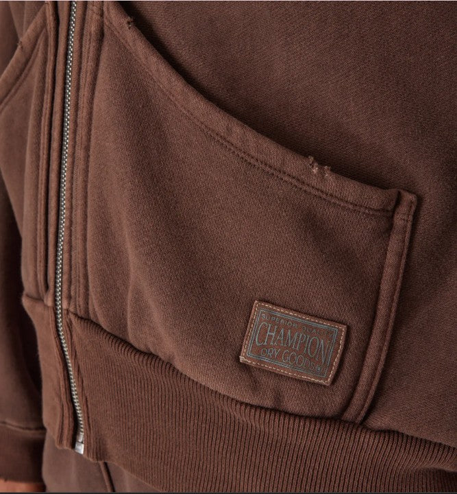 Sudadera Reverse Weave, Cierre completo "Vintage Wash"