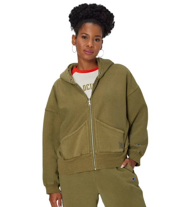 Sudadera Reverse Weave, Cierre completo "Vintage Wash"