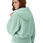 Sudadera Hoodie Reverse Weave con Bolsas Vintage Wash para Mujer