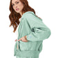 Sudadera Hoodie Reverse Weave con Bolsas Vintage Wash para Mujer