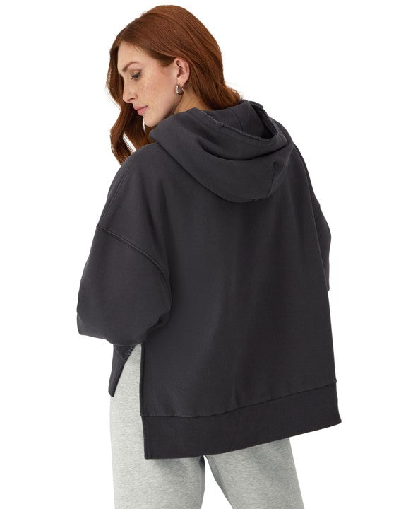 Sudadera Hoodie Reverse Weave con Bolsas Vintage Wash para Mujer