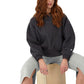 Sudadera Hoodie Reverse Weave con Bolsas Vintage Wash para Mujer