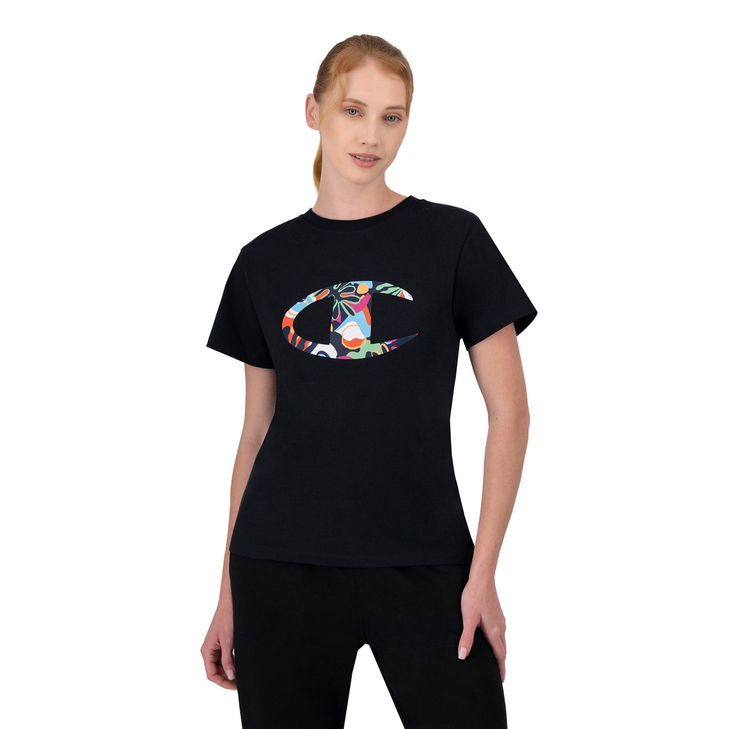 Playera Champion C Logo para Mujer