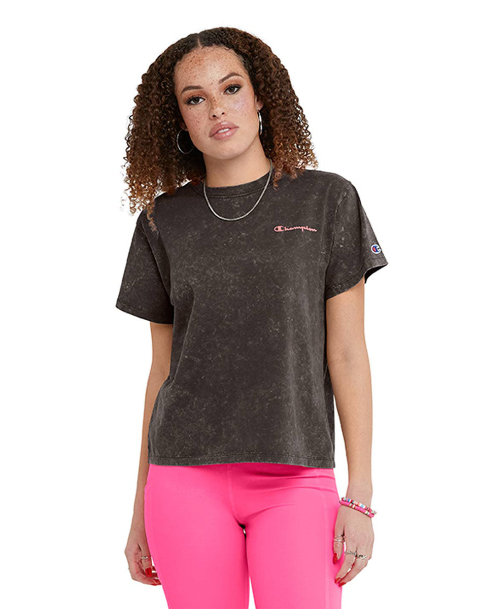 Playera Para Mujer Classic Tee - Acid Wash Champion