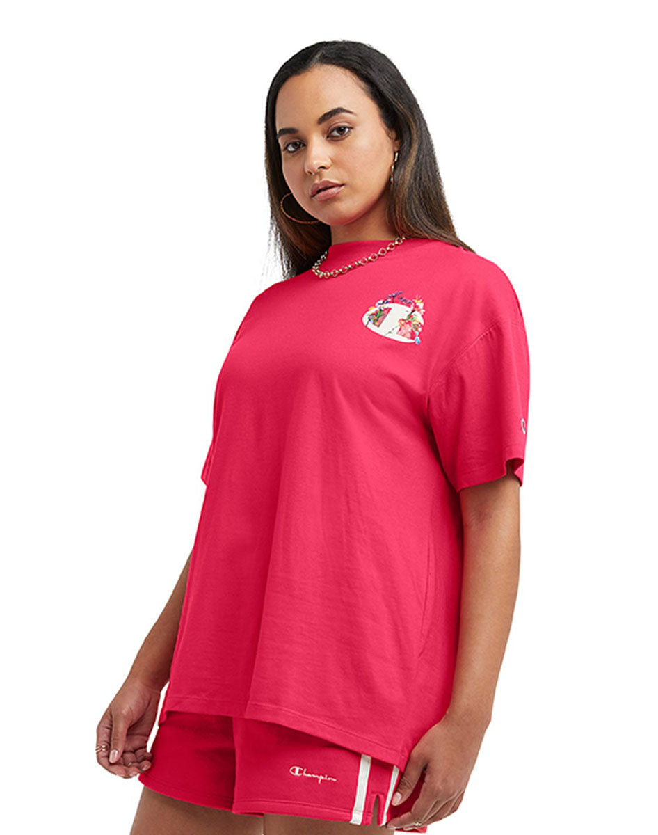 Playera Para Mujer Classic Jersey Loose Tee Champion