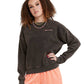 Sudadera Para Mujer Acid Wash Fleece Crew Champion